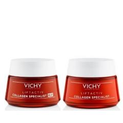 Vichy Liftactiv Collagen Specialist Dagcrème en Nachtcrème 50ml Routine Kit